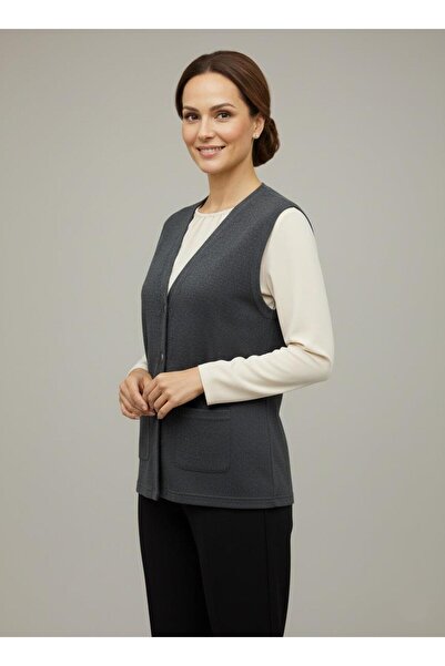 Mutlu City Women's Middle-Aged and Elderly Tight Weaving Thin Mother Knitwear Vest 1140