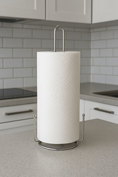 MEYA PİNE Chrome Paper Towel Holder, Roll Towel Holder