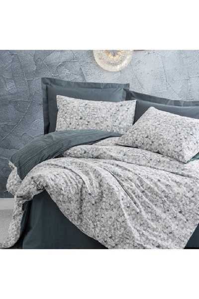 Talis Double Bed Linen Molly Anthracite with Elastic 160x200, 100% Cotton