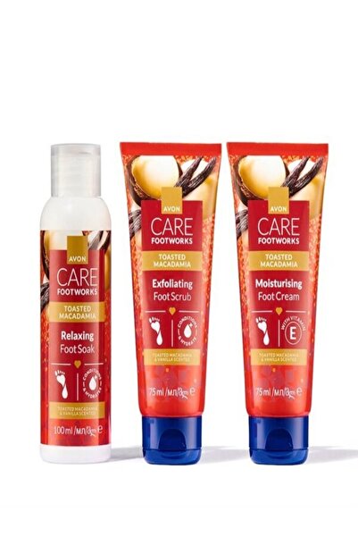 AVON Care Footworks Toasted Macademia Ayak Bakım Seti