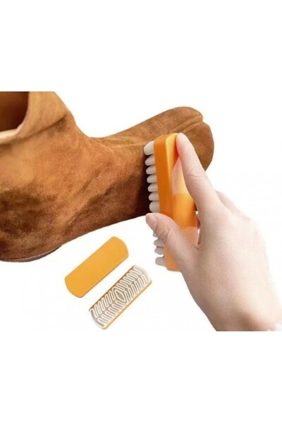 zola Perie pentru curatarea pantofilor de piele intoarsa si nubuck, material cauciuc, 12.5x4.2x3 cm