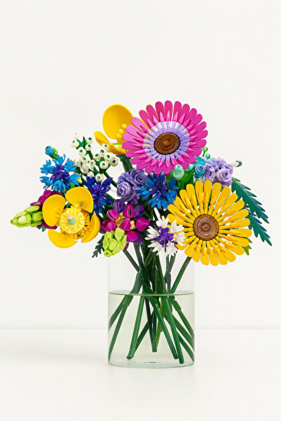 Innovium Wildflower Bouquet Innovium™ , 939 pcs, 38.2×26.2 cm, Premium ABS, Botanical Design