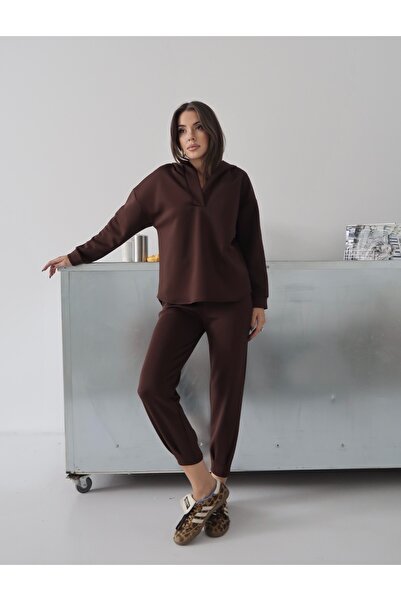 Paw Garage Γυναικείο σετ Nexa Scuba Fabric με κουκούλα Κάτω-Επάνω