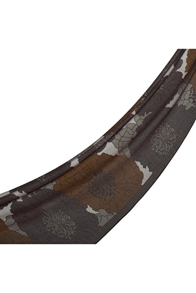 ipekevi Patterned Tensoft Shawl - Hydrangea Basket Patterned - Smoked Gray