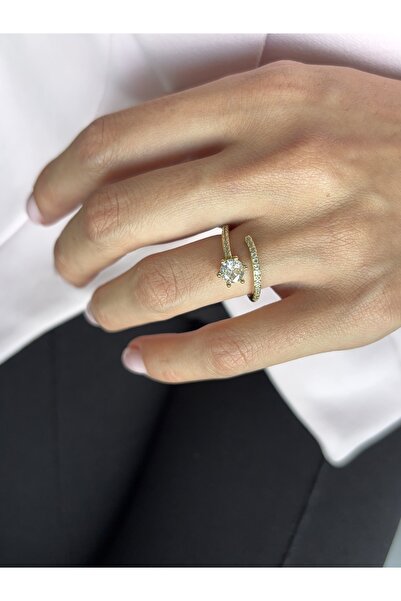 Ressia Half Round Solitaire Ring