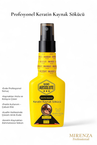 mirenza cosmetic Keratin Kaynak Sökücü 125 ml - Saç Kaynak Çıkarıcı, Güçlü Etki, Hızlı ve Kolay Uygulama, Profesyonel