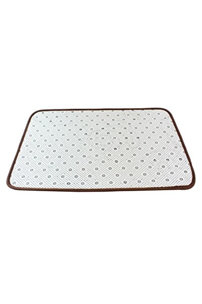 zola Bathroom mats, polyester fibre, 60x40 cm, brown