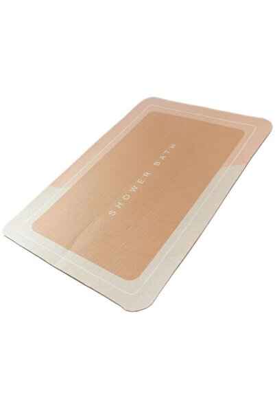 zola Rectangular bath mat, non-slip, 60x40 cm, brown