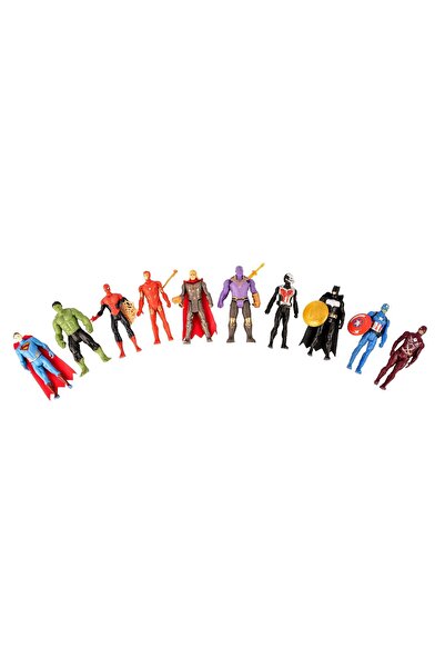 REZZOSS Avengers Toy Set of 10 | Super Hero Action Figures for Kids | Premium Avengers Toys