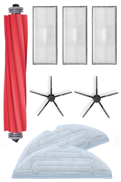 Rovexa Συμβατό με Roborock G10 3-Month Life Kit με μαύρη πλαϊνή βούρτσα