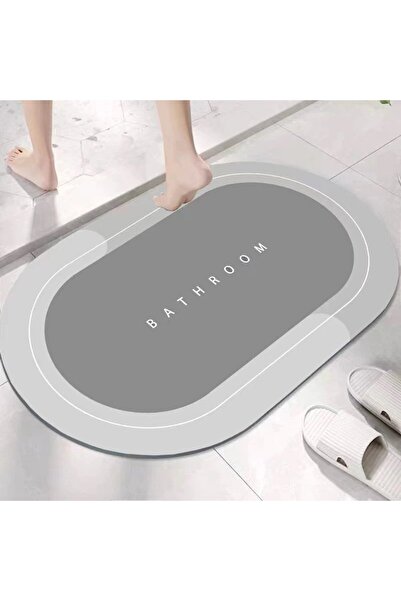 zola Oval bath mat, Zola®, non-slip, 60x40 cm, grey