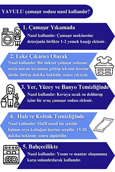 yavulu Ultra Beyazlatıcı Optik Etkili Çamaşır Sodası 500g Torba
