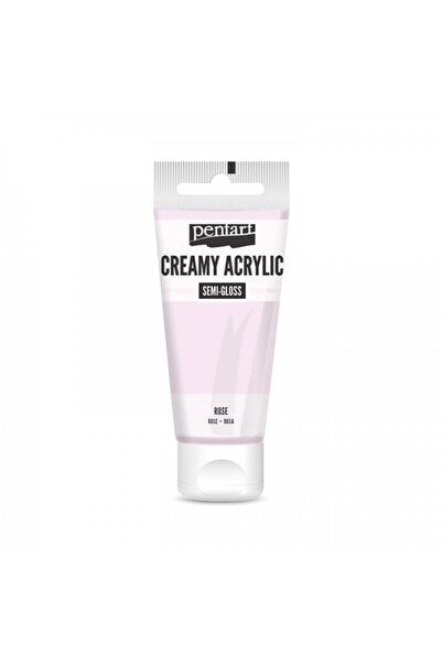 Pentart Creamy Acrylic Paint 200ml semi gloss Rose