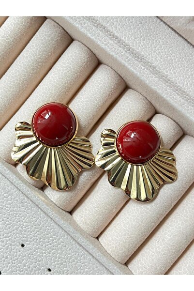 Jewerly Güç ve Zarafetin Buluşması: Kırmızı Akik Detaylı VIP Küpe