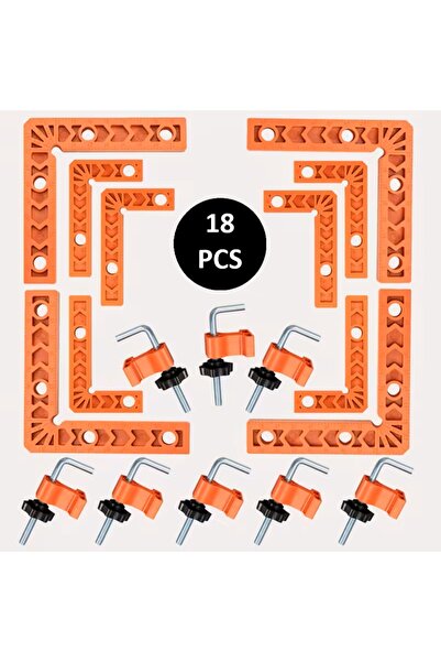 BGA marangoz 18 pcs L gönye çerçeve köşe birleştirme sabitleme L köşe mengene