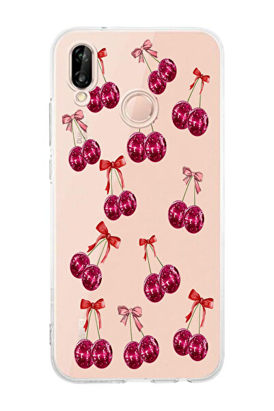 Elorakılıf Huawei P20 Lite Uyumlu Baskılı Yumuşak Silikon Şeffaf Telefon Kılıfı