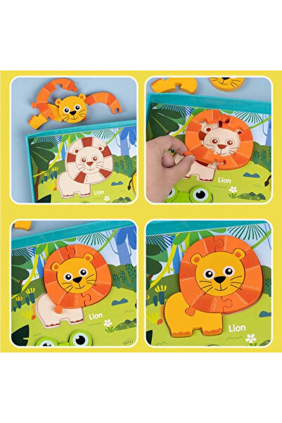 Jigsaw Puzzle Safari Animals large pieces 3D