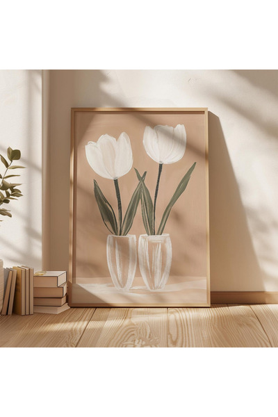 Tuba Decor Tek Parça Ahşap Çerçeveli Oturma Odası Salon Mutfak Tablo