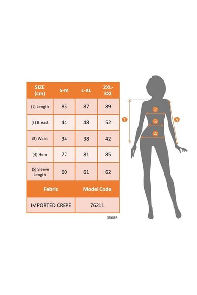 ALPACO Γυναικείο μακρυμάνικο φόρεμα με κοντό εισαγόμενο κρεπ με μαργαριταρένιο λαιμόκοψη