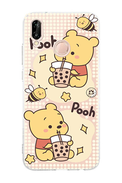 Elorakılıf Huawei P20 Lite Uyumlu Baskılı Yumuşak Silikon Şeffaf Telefon Kılıfı