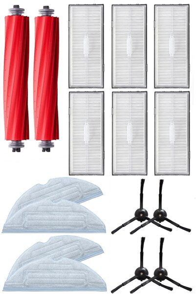 Rovexa Kit de viață de 6 luni compatibil Roborock S7 Max Ultra cu perie later...