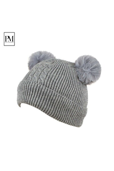 Intisimo Căciulă pentru fete, Tricotată, Căptușită, 3-4 ani, Gri