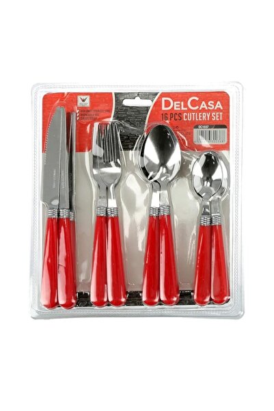 Generic Delcasa 16Pcs Cutlery Set Stainless Steel, Include Knives/Forks/Spoon...