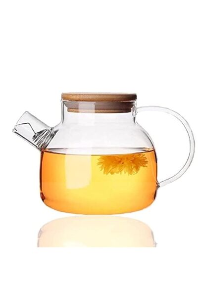 Generic YumLock Glass Teapot with Removable Infuser, Stovetop Safe Teapot for...