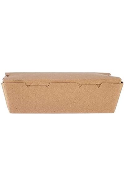 Hotpack Disposable Kraft Food Lunch Box, Storage& Take away container 180mm, ...