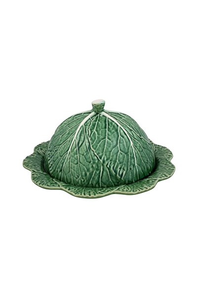 Bordallo Pinheiro - Lahana Kapaklı Peynir Tepsisi 34.5cm
