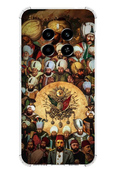 TechTree Realme 12 Plus Compatible Ottoman Sultans Printed Silicone Case