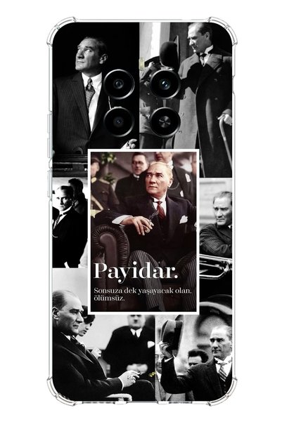 TechTree Realme 12 4g Compatible Atatürk Payidar Printed Silicone Case