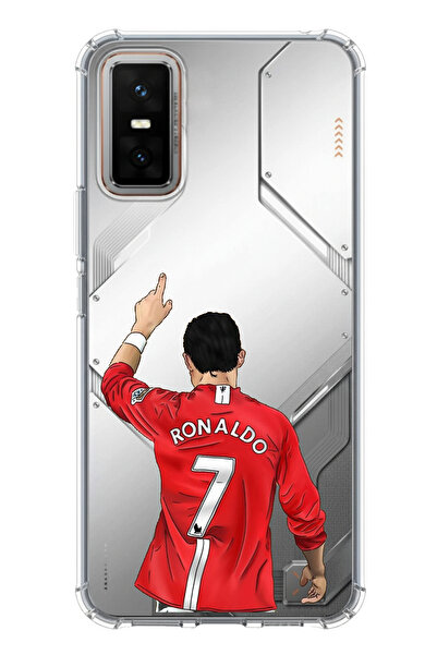 TechTree Infinix GT 30 Pro Uyumlu C. Ronaldo Forma Tasarımlı Baskılı Silikon ...