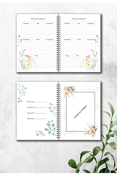 BULUT DİJİTAL Dowry Notebook-Dowry List-Wedding Planner Notebook