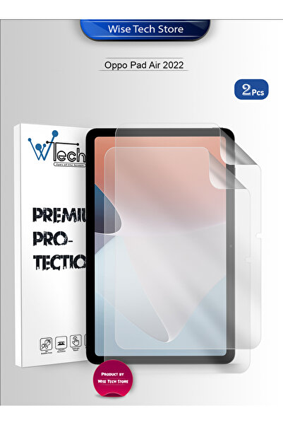 Wtech جهاز Oppo Pad Air 2022 (11.0 بوصة) غلاف هيدروجيل فاخر رفيع ومرن - عبوة من قطعتين - شفاف