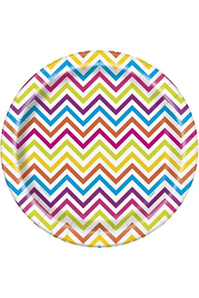 Generic Unique Rainbow Chevron Plates - 011179485154