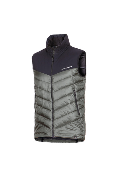 NORTHFINDER Outdoor insulated vest 10K/10K men Jedrick blackdarkgreen