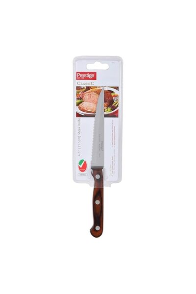 Generic Prestige Classic Steak Knife 11.5Cm | Wooden Handle Knife | Tough Hol...