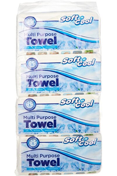 Soft N Cool Multi-Purpose Towels, 150-Sheets | Disposable Absorbent Cleaning ...