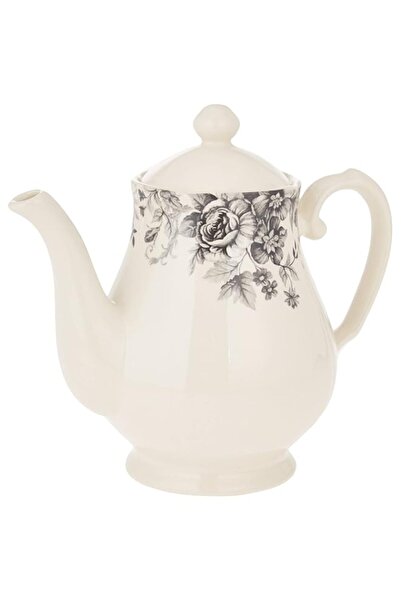 Generic Claytan Georgeous Grey 1pc Multicolor965ml teapot Round Earthenware