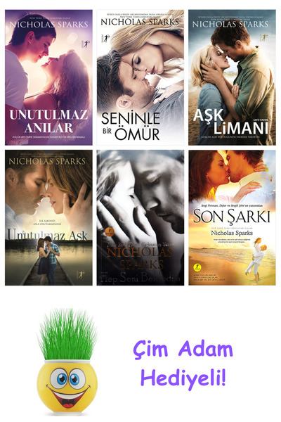Artemis Yayınları Nicholas Sparks 6 Kitap Seti + Çim Adam Hediye