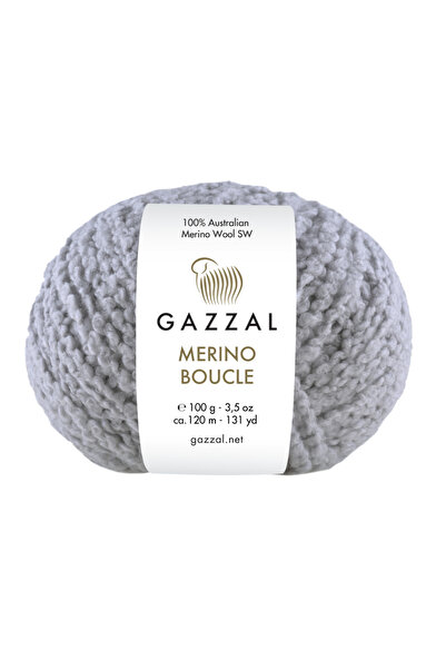 Gazzal Merino Boucle El Örgü İpi 100 gr 120 mt %100 Merino Yün Dokulu Boucle ...
