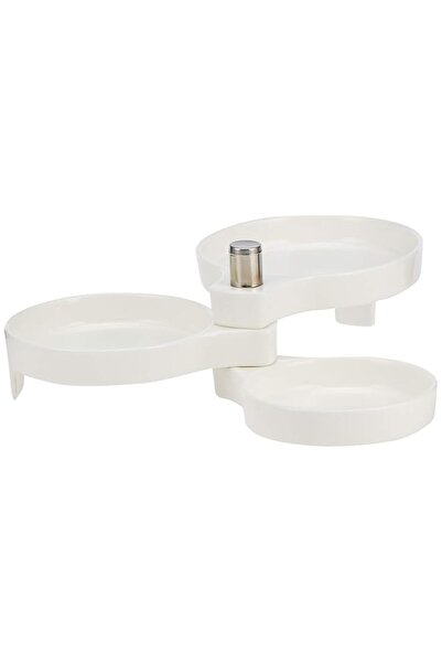 Generic Harmony 3 Divider Dish - White