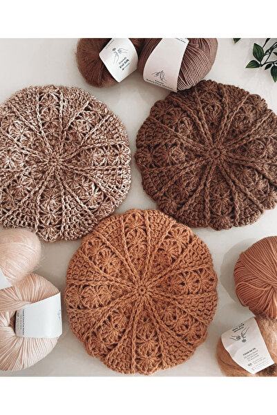 Zess store Bohem örgü borde bere şapka