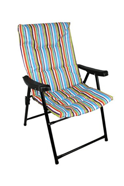 BUNCA 🪑 Lightweight and durable folding camping chair for the countryside with a comfortable backrest, easy to carry and store