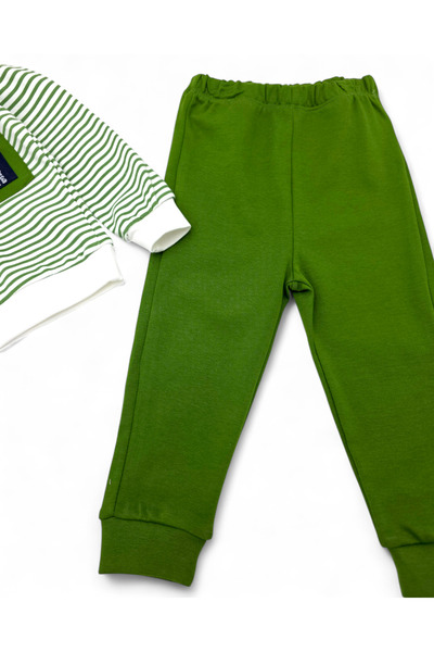 VEGAMOD Boy Baby Striped Pocket Detail Seasonal Suit 3-6-12-18-24 Months