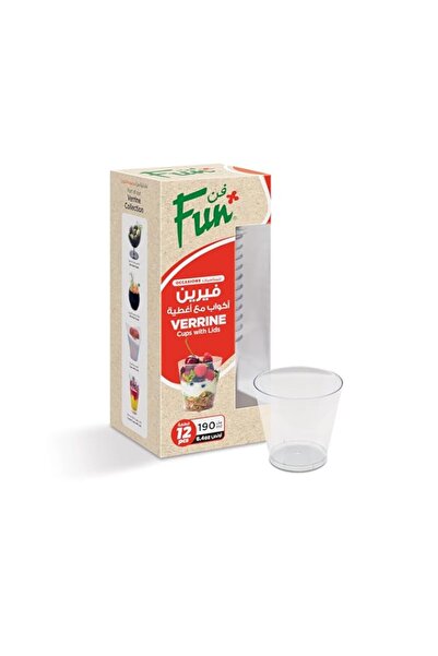 Generic Fun Festive Verrine Crystal Cup - 190ml, Pack Of 12
