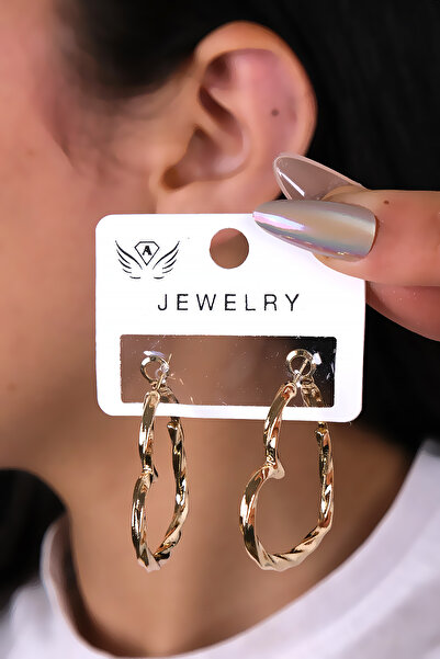 LOWEN AKSESUAR أقراط نسائية بتصميم قلب ملتوي