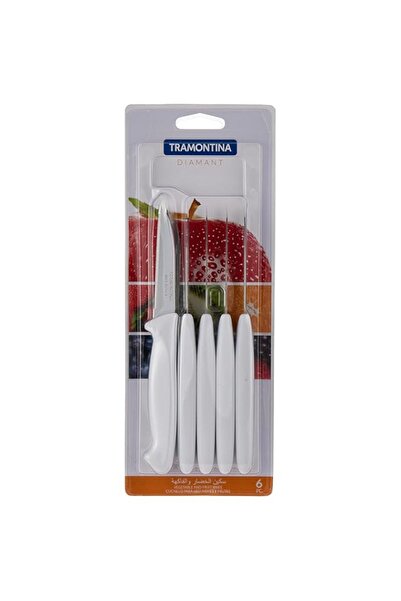 Generic Tramontina 6 Piece Pairing Knife Set - Stainless Steel Flatware Silve...