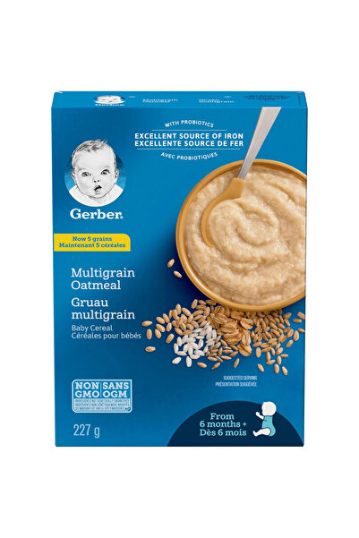 GERBER Cereals- Probiotic Multigrain- Çok Tahıllı Kaşık Maması 227 Gr- 6. aydan itibaren- 2.aşama